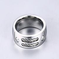 Ring Daily / Casual Jewelry Alloy Men Statement Rings 1pc, 8 / 9 / 10 Black