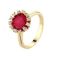 Ring AAA Cubic Zirconia Zircon Cubic Zirconia Simple Style Red Blue Pink Jewelry Casual 1pc