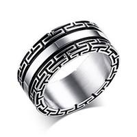 ring circle steel round silver jewelry for daily 1pc