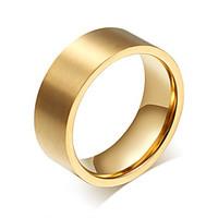 ring circle steel round gold jewelry for daily 1pc