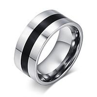 ring fashion steel silver jewelry for daily 1pc