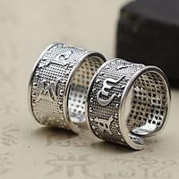 ring non stone daily casual jewelry sterling silver women men ring 1pc ...