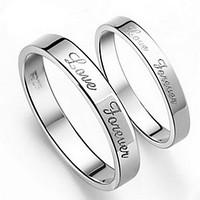 Ring Daily Jewelry Alloy Women Men Couples Couple Rings 1pc 2pcs, 5 6 7 8 9 10 8½ 9½ 10½ Silver