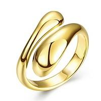 Ring Wedding / Party / Daily / Casual Jewelry Copper / Silver Plated / Gold Plated / Rose Gold Plated Women Ring 1pc, 6 / 7 / 8Gold /