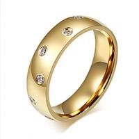 Ring Fashion Steel Circle Gold Jewelry For Daily 1pc