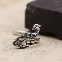 Ring Jewelry Sterling Silver Peacock Matte Silver Jewelry Daily Casual 1pc