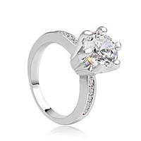 ring womens cubic zirconia cubic zirconia platinum plated brass cubic  ...