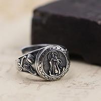 Ring Non Stone Daily Casual Jewelry Sterling Silver Women Men Ring 1pc, One Size Silver