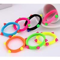 rivet hair bands elastic rope sinews color random