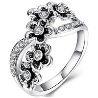 ring aaa cubic zirconia zircon fashion silver jewelry wedding party ha ...