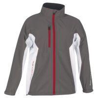 Richie Juniors Gore-Tex PacLite Jacket - Gull Grey/White/Red