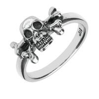 ring silver skull and crossbones