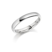 Ring 9ct White Gold Classic Wedding BAnd