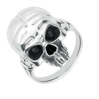 Ring Silver Skull With Fangs