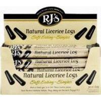 Rj Licorice Natural Licorice Single Logs 40g (30 x 40g)