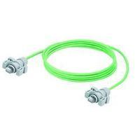 RJ49 Networks Cable CAT 6A S/FTP 5 m Green UL-approved, Flame-retardant, incl. detent Weidmüller