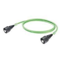 RJ49 Networks Cable CAT 5, CAT 5e SF/UTP 5 m Green Flame-retardant, incl. detent Weidmüller