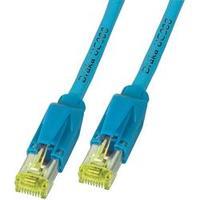 RJ49 Networks Cable CAT 6A S/FTP 20 m Blue Flame-retardant, incl. detent DRAKA