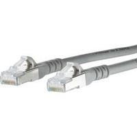 RJ49 Networks Cable CAT 6A S/FTP 1 m Grey incl. detent Metz Connect