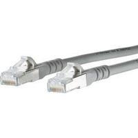 RJ49 Networks Cable CAT 6A S/FTP 15 m Grey incl. detent Metz Connect