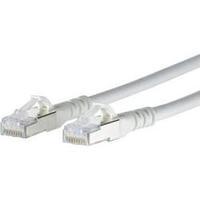 RJ49 Networks Cable CAT 6A S/FTP 3 m White incl. detent Metz Connect