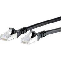 RJ49 Networks Cable CAT 6A S/FTP 2 m Black incl. detent Metz Connect