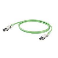 RJ49 Networks Cable CAT 5, CAT 5e SF/UTP 1 m Green Flame-retardant, incl. detent Weidmüller