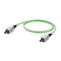 RJ49 Networks Cable CAT 5, CAT 5e S/UTP 3 m Green Flame-retardant, incl. detent Weidmüller