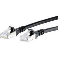 RJ49 Networks Cable CAT 6A S/FTP 3 m Black incl. detent Metz Connect