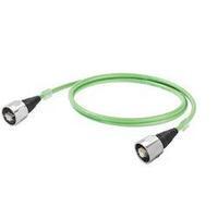 RJ49 Networks Cable CAT 5, CAT 5e SF/UTP 1 m Green Flame-retardant, incl. detent Weidmüller