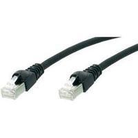 RJ49 Networks Cable CAT 6A S/FTP 2 m Black Flame-retardant, incl. detent Telegärtner
