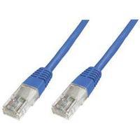 RJ49 Networks Cable CAT 5e U/UTP 0.50 m Blue UL-approved Digitus Professional