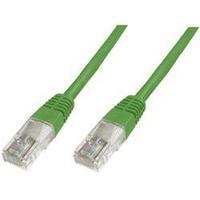 RJ49 Networks Cable CAT 5e U/UTP 0.50 m Green UL-approved Digitus Professional