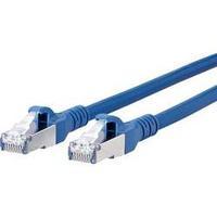 RJ49 Networks Cable CAT 6A S/FTP 1.50 m Blue incl. detent Metz Connect