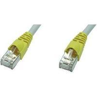 RJ45 (cross-over) Networks Cable CAT 6A S/FTP 7.50 m Grey Flame-retardant, incl. detent Telegärtner