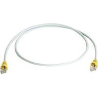 RJ45 (cross-over) Networks Cable CAT 6A S/FTP 10 m Grey Flame-retardant, incl. detent Telegärtner