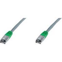 RJ45 (cross-over) Networks Cable CAT 5e F/UTP 0.50 m Grey UL-approved Digitus Professional