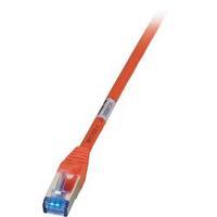 RJ49 Networks Cable CAT 6A S/FTP 2 m Red Flame-retardant, incl. detent EFB Elektronik