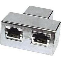 rj49 networks y adapter cat 5e 2x rj45 socket 1x rj45 socket 0 m metal ...