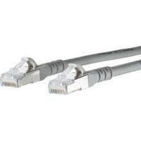 RJ49 Networks Cable CAT 6A S/FTP 0.50 m Grey incl. detent Metz Connect