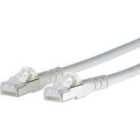 RJ49 Networks Cable CAT 6A S/FTP 5 m White incl. detent Metz Connect