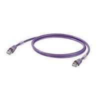RJ49 Networks Cable CAT 6A S/FTP 0.20 m Purple UL-approved Weidmüller