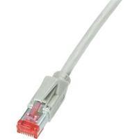 RJ49 Networks Cable CAT 6 S/FTP 0.50 m Grey Flame-retardant, incl. detent Dätwyler