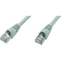 RJ49 Networks Cable CAT 6A S/FTP 0.50 m White Flame-retardant, incl. detent Telegärtner