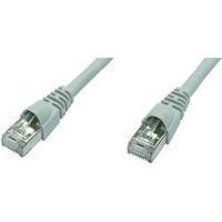 RJ49 Networks Cable CAT 6A S/FTP 15 m Grey Flame-retardant, incl. detent Telegärtner