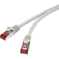 RJ49 Networks Cable CAT 6 S/FTP 0.15 m Grey incl. detent, gold plated connectors Renkforce
