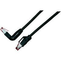 RJ49 Networks Cable CAT 6A S/FTP 3 m Black Flame-retardant, incl. detent Dätwyler