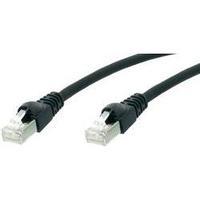 RJ49 Networks Cable CAT 5e F/UTP 3 m Black Flame-retardant, incl. detent Telegärtner