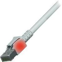 RJ49 Networks Cable CAT 6A S/FTP 1.50 m White incl. LED, Flame-retardant, incl. detent EFB Elektronik