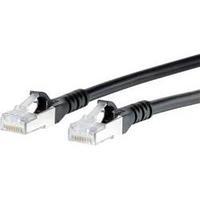 RJ49 Networks Cable CAT 6A S/FTP 7 m Black incl. detent Metz Connect